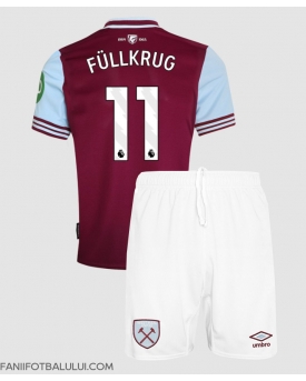 West Ham United Niclas Fullkrug #11 Echipament de Fotbal Replică 2024-25 Copii Acasa (+ Șorturi)